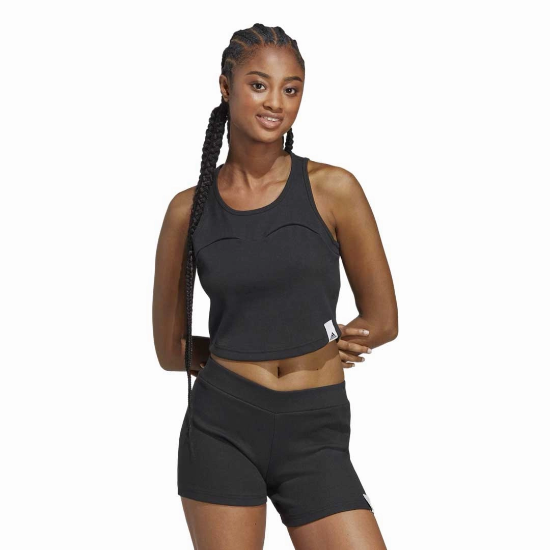 Wind Resistant WindproofDesign adidas - Women's Lounge Rib Tank Top (IC9449)