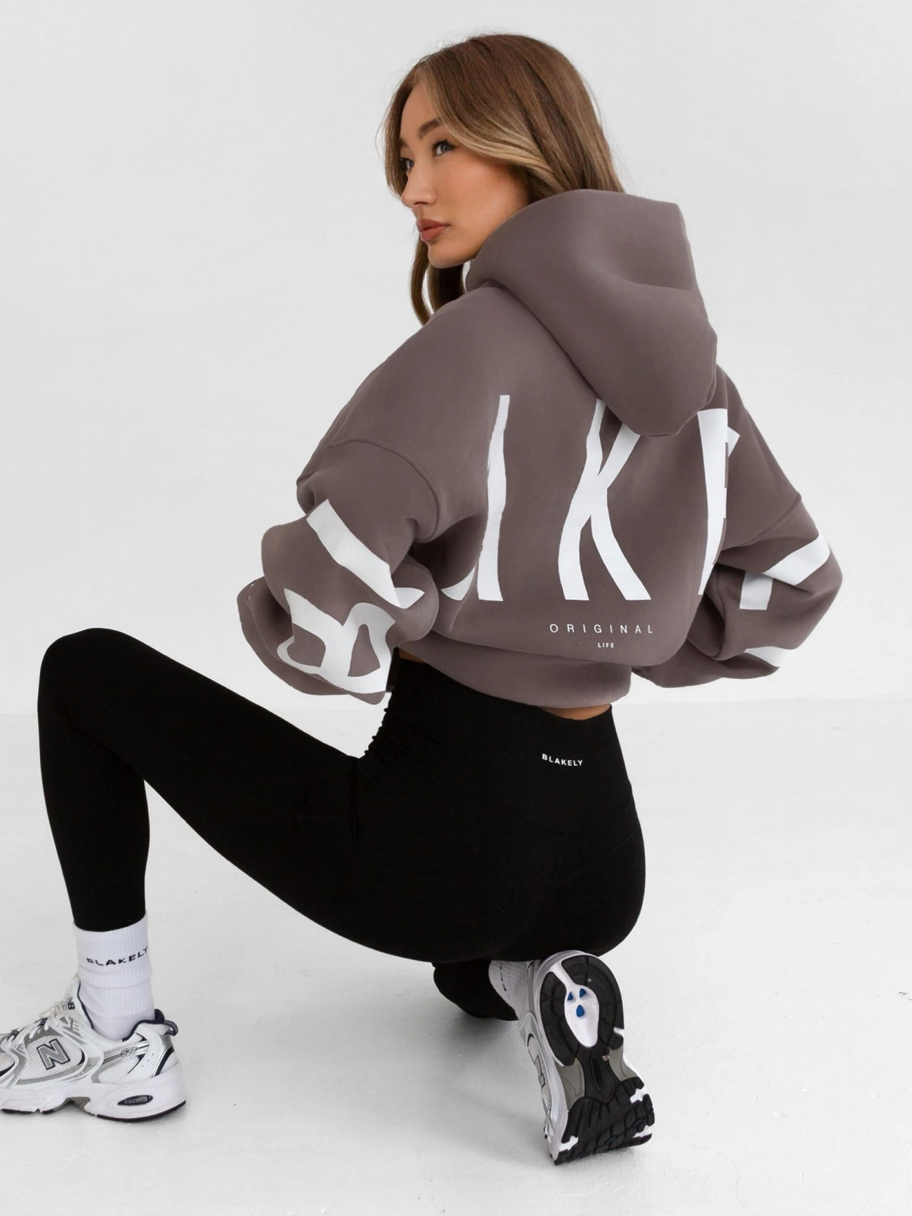 Isabel Oversized Hoodie - Pink Taupe Chill Comfort Fit Elastic Fit