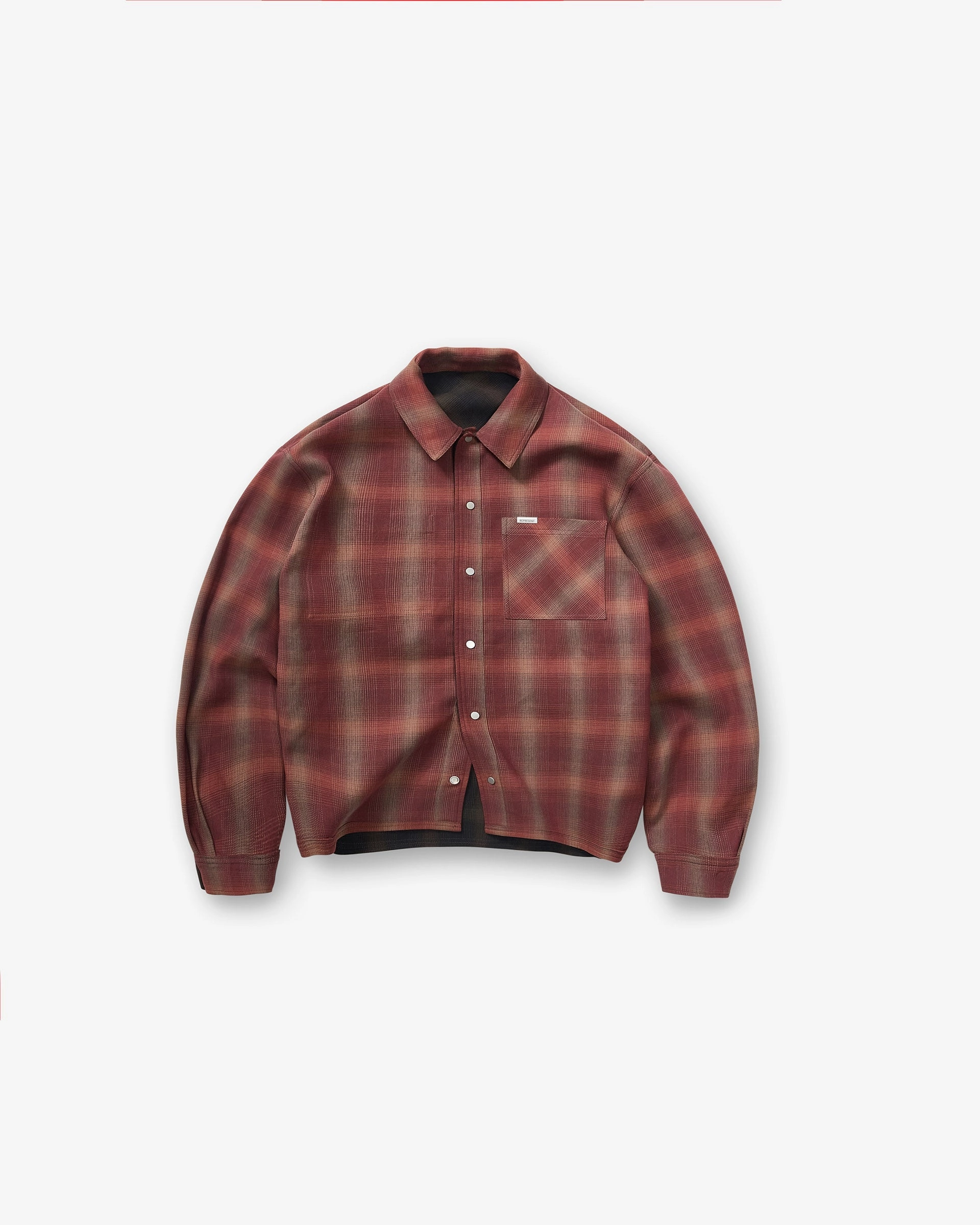 Bonded Reversible Check Shirt - Nero High Street Fashion