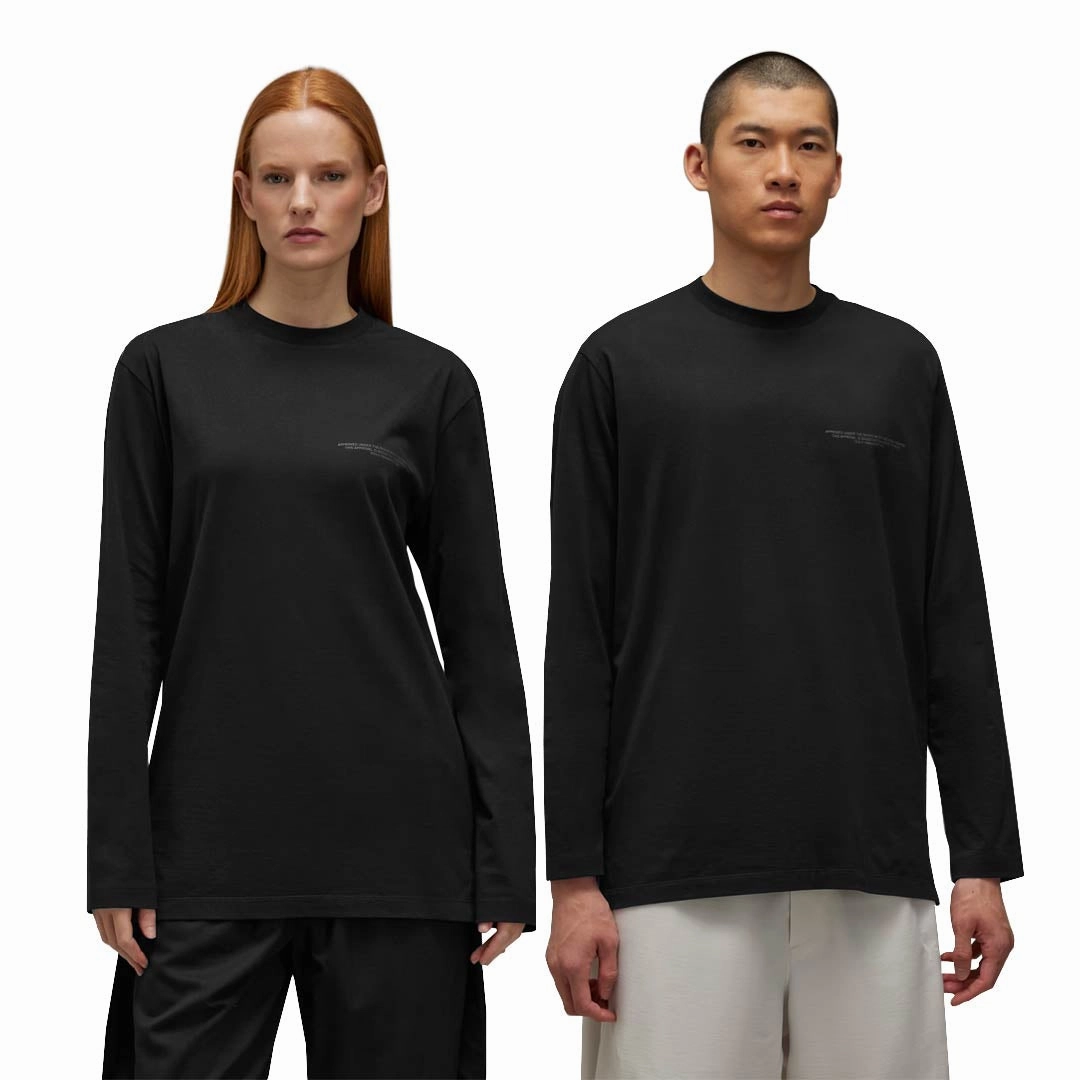 adidas - Unisex adidas x Y-3 Logo Long Sleeve T-Shirt (JE9280) Weatherproof Technology Detachable Hood