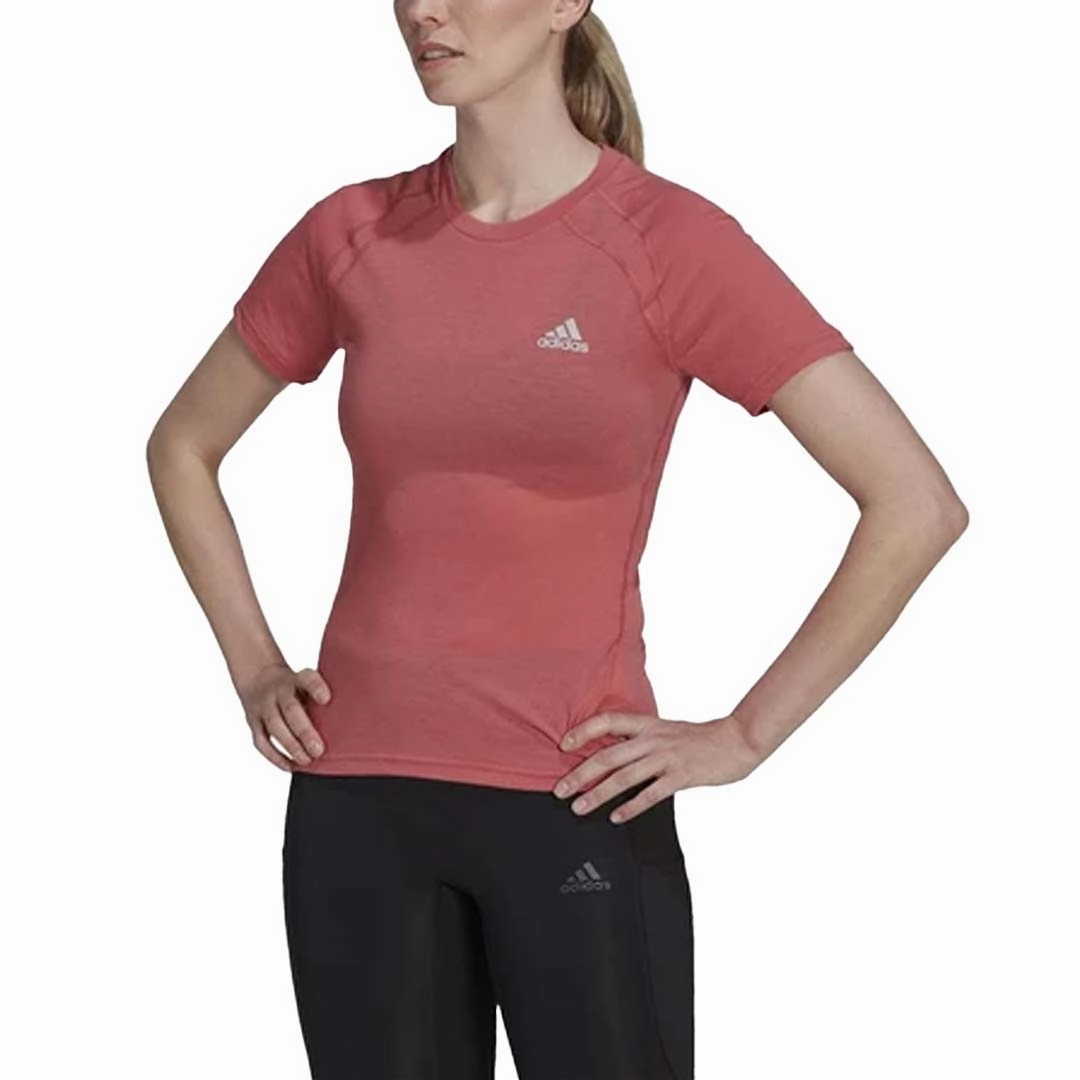 adidas - Women's X-City Running T-Shirt (HN0374) Non Restrictive Movement Cut Moisture Control Fibers