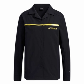Cold Day Look Rugged Comfort adidas - Women's Terrex National Geographic Long Sleeve Shirt (IC1994)
