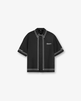 Border Shirt - Jet Black Winter Collection All Day Comfort Tech