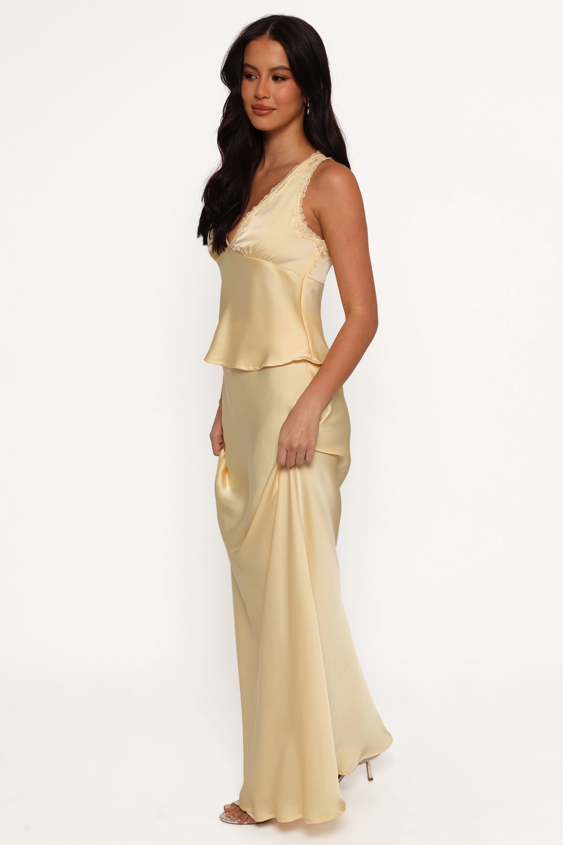 Velman Skirt - Lemon Elastic hemline Modern Design