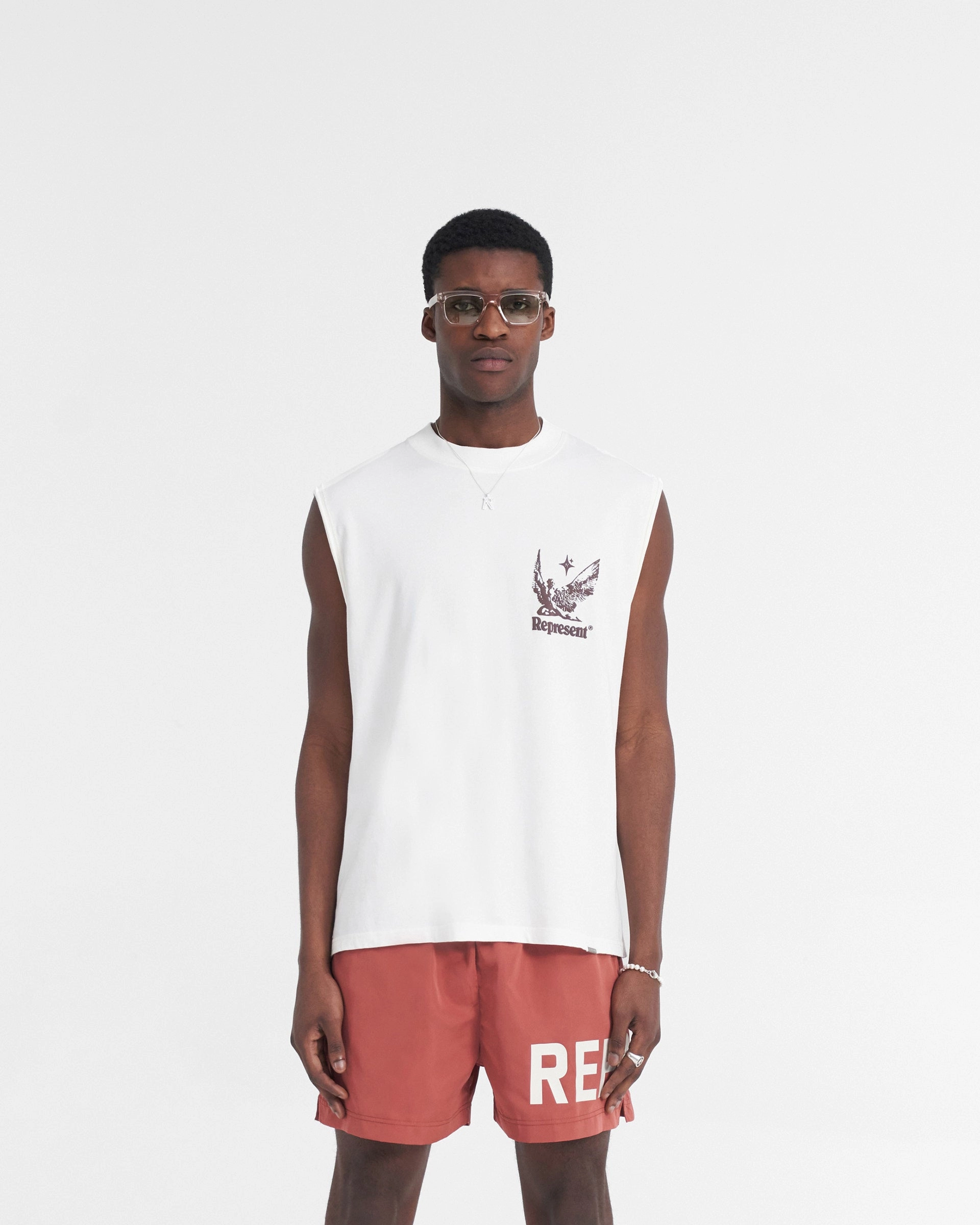 Spirits Of Summer Tank - Flat White Non Iron Finish Urban Comfort