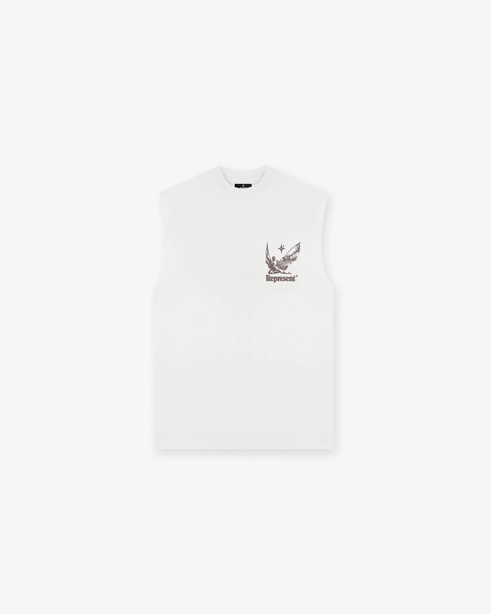 Cool and Relaxed DoubleStitched Seams Spirits Of Summer Tank - Flat White