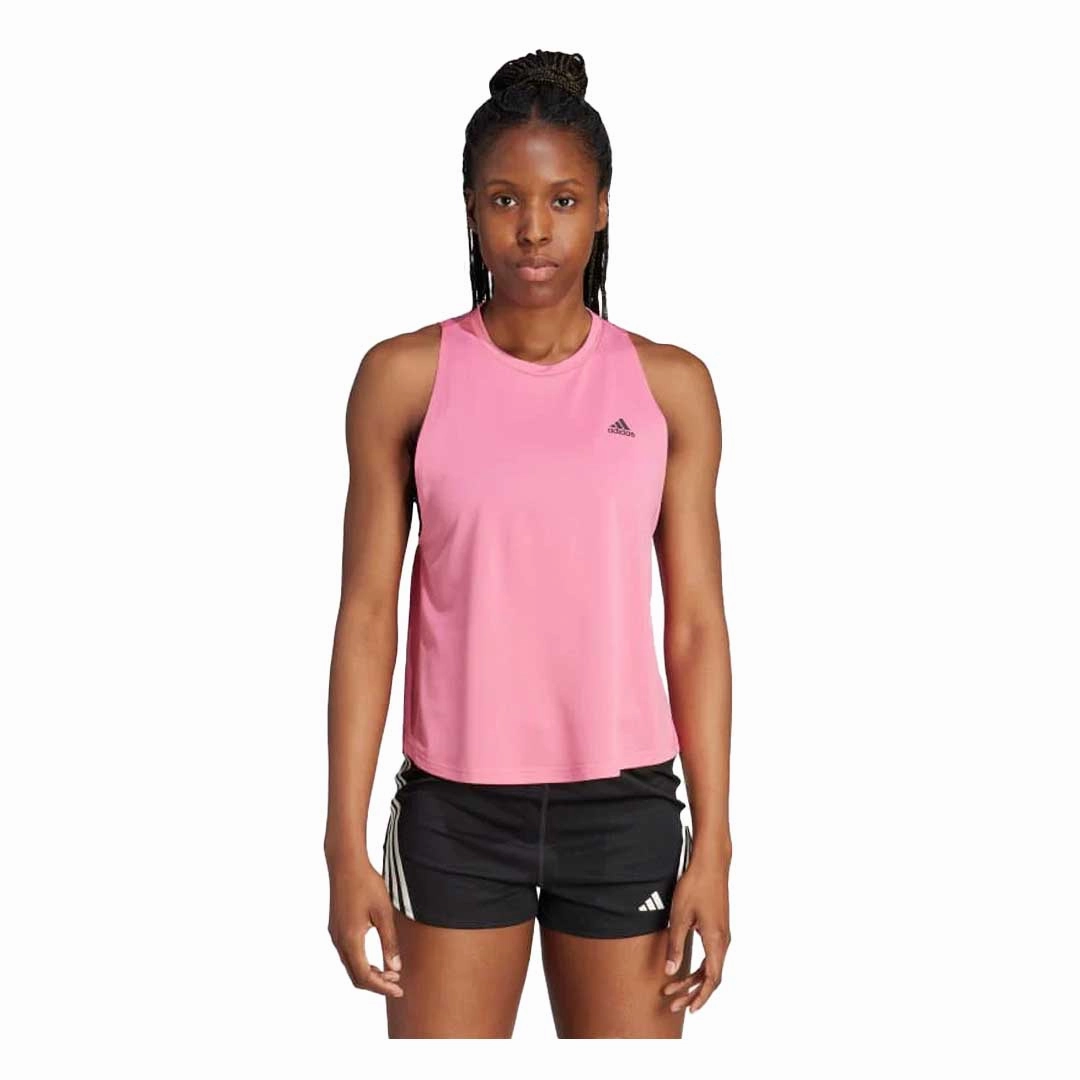 adidas - Women's Run Icons 3-Bar Tank Top (IL1759) Anti Static Finish Moisture Wicking Fabric