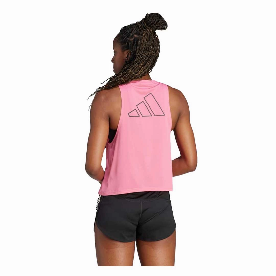 Glow In The Dark Accents adidas - Women's Run Icons 3-Bar Tank Top (IL1759)