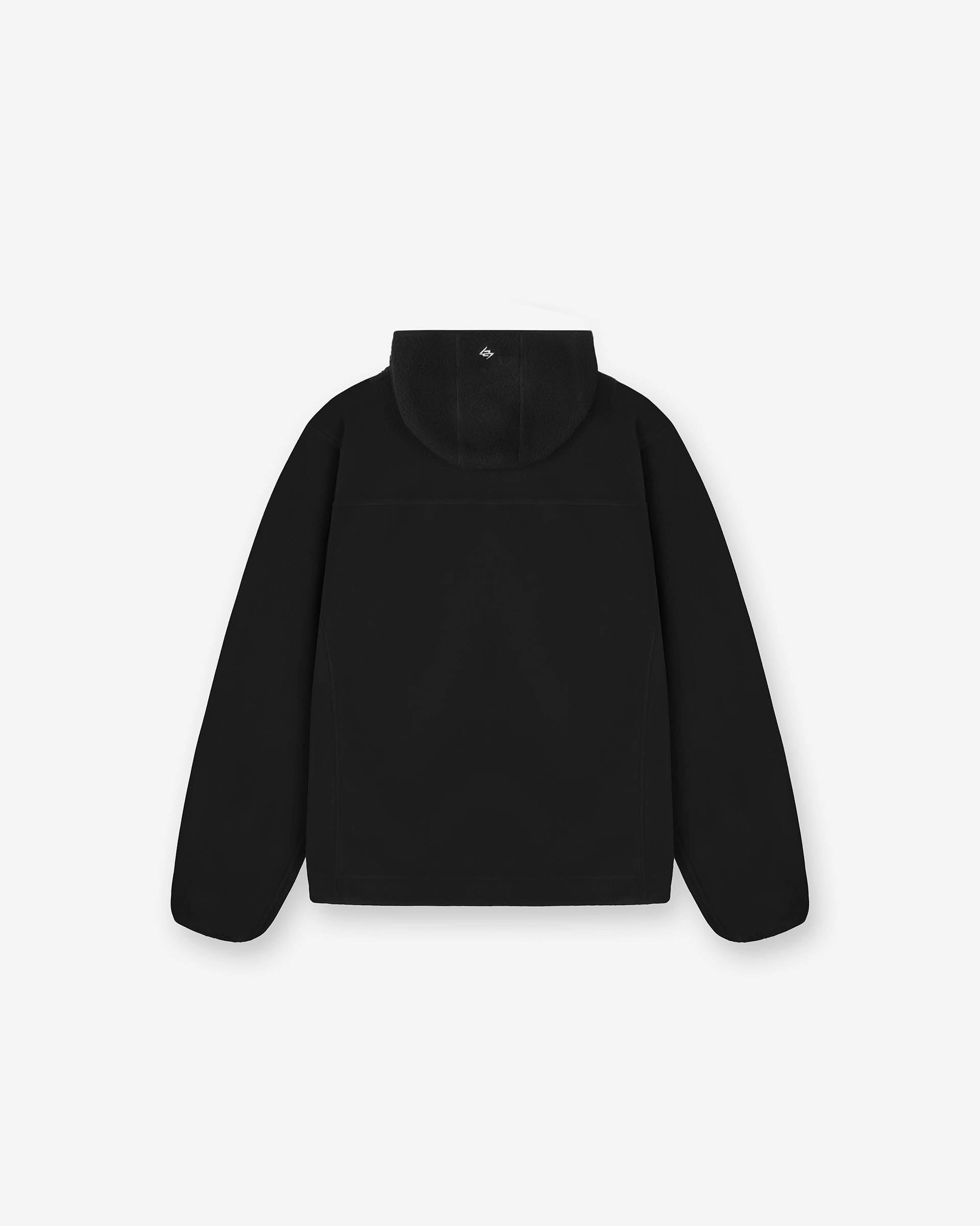 Quilted Pattern Ergonomic Shoulder Fit 247 Borg Fleece - Black