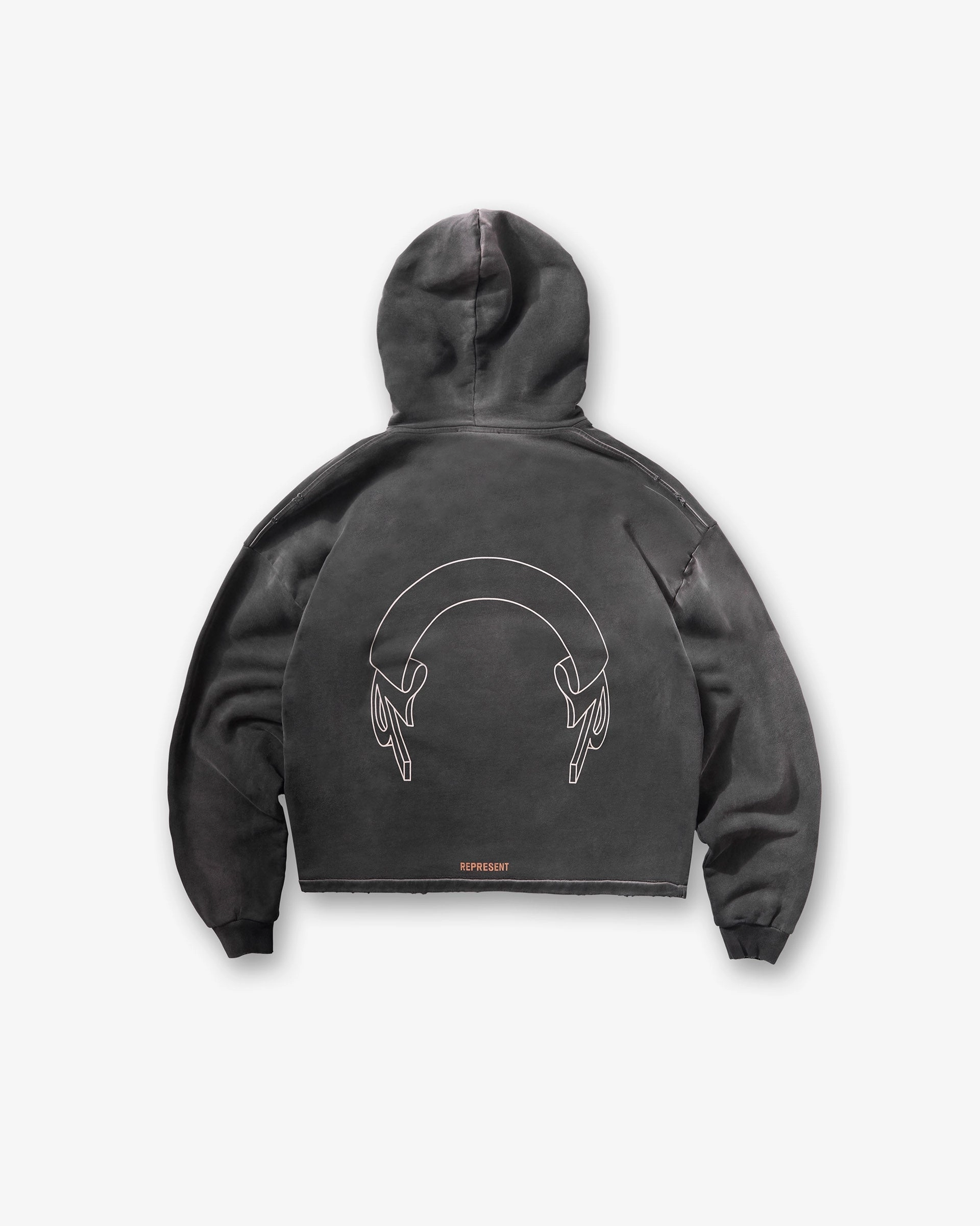 All-Season Wear Represent Banner Hoodie - Stained Black