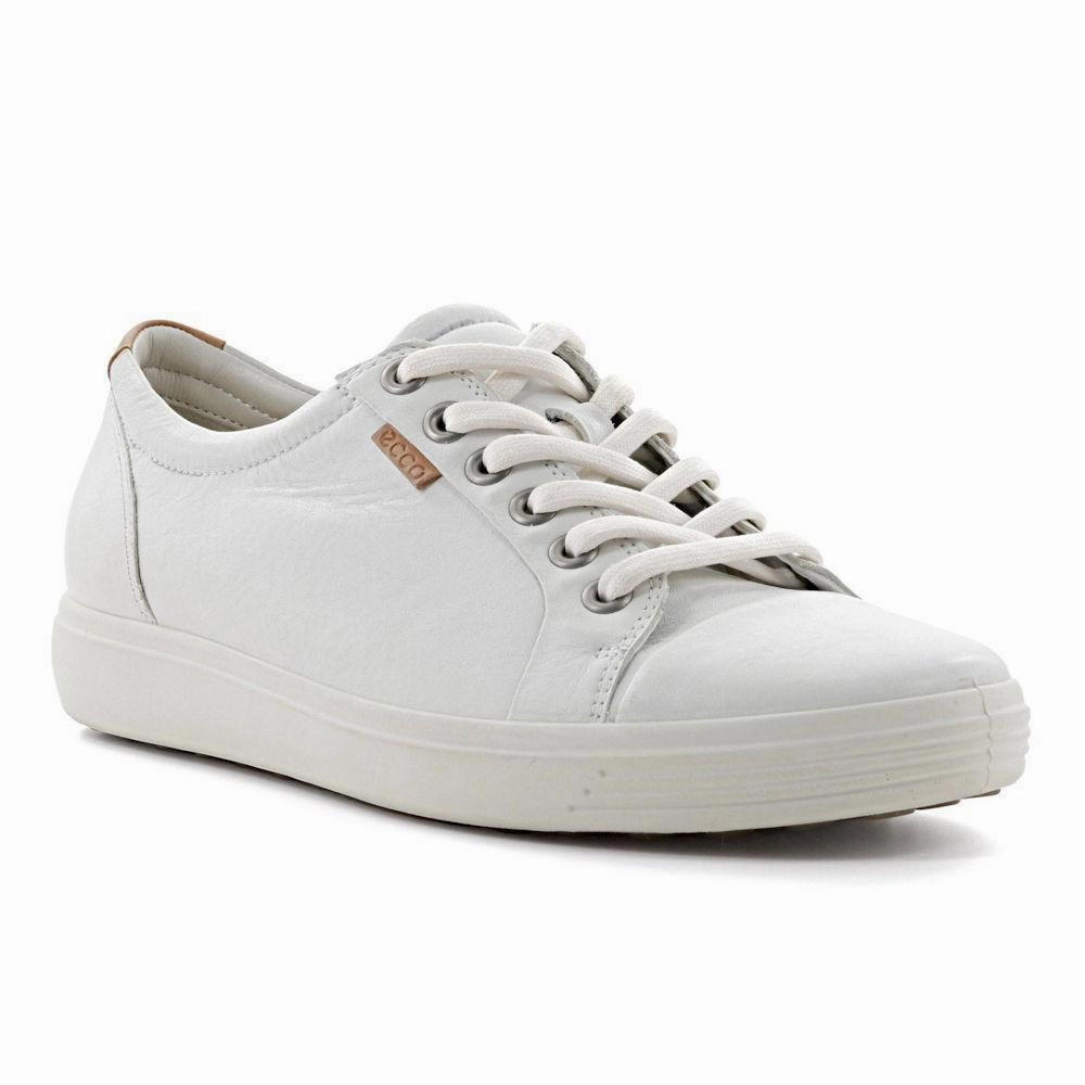 Fashion Accent Casual Travel ECCO Women's 430003 Soft 7 Sneakers White