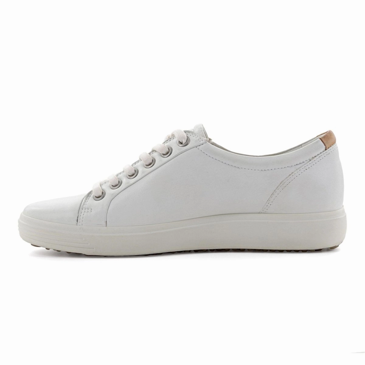 ECCO Women's 430003 Soft 7 Sneakers White Airy Feel Quick Release Tongue