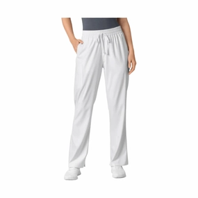 Casual Comfort Lightweight Material Wink Women's Boundless Bootcut Scrub Pant - White