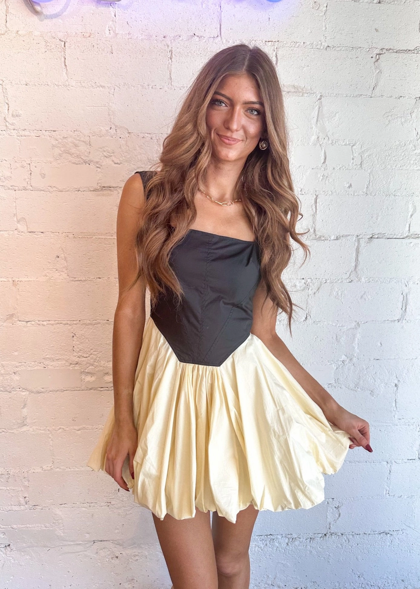 Bubbly Bliss Mini Dress Clean Edge