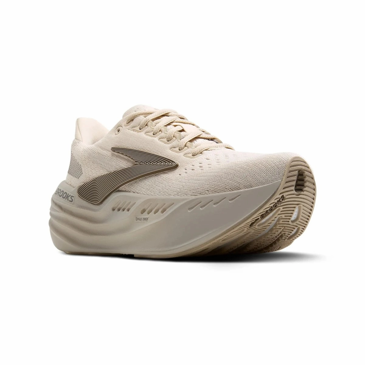 Brooks Women's Glycerin Max Almond Peach/London Fog/White Resilient Touch Active Gear