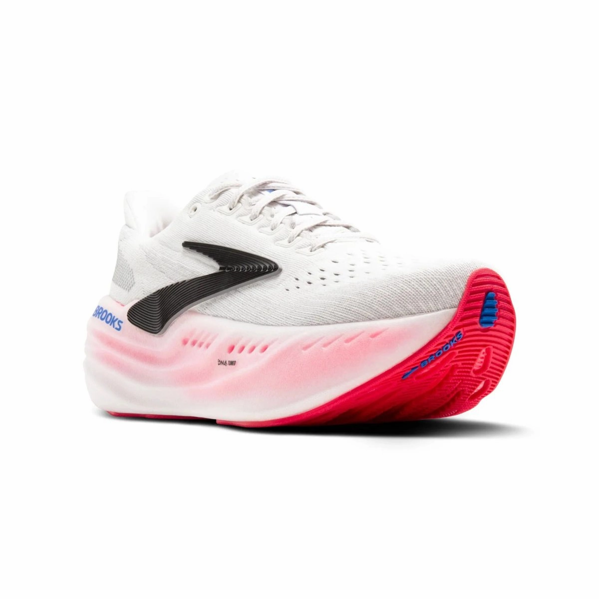 Brooks Women's Glycerin Max White/Black/Diva Pink Minimal Pressure Running Compatible