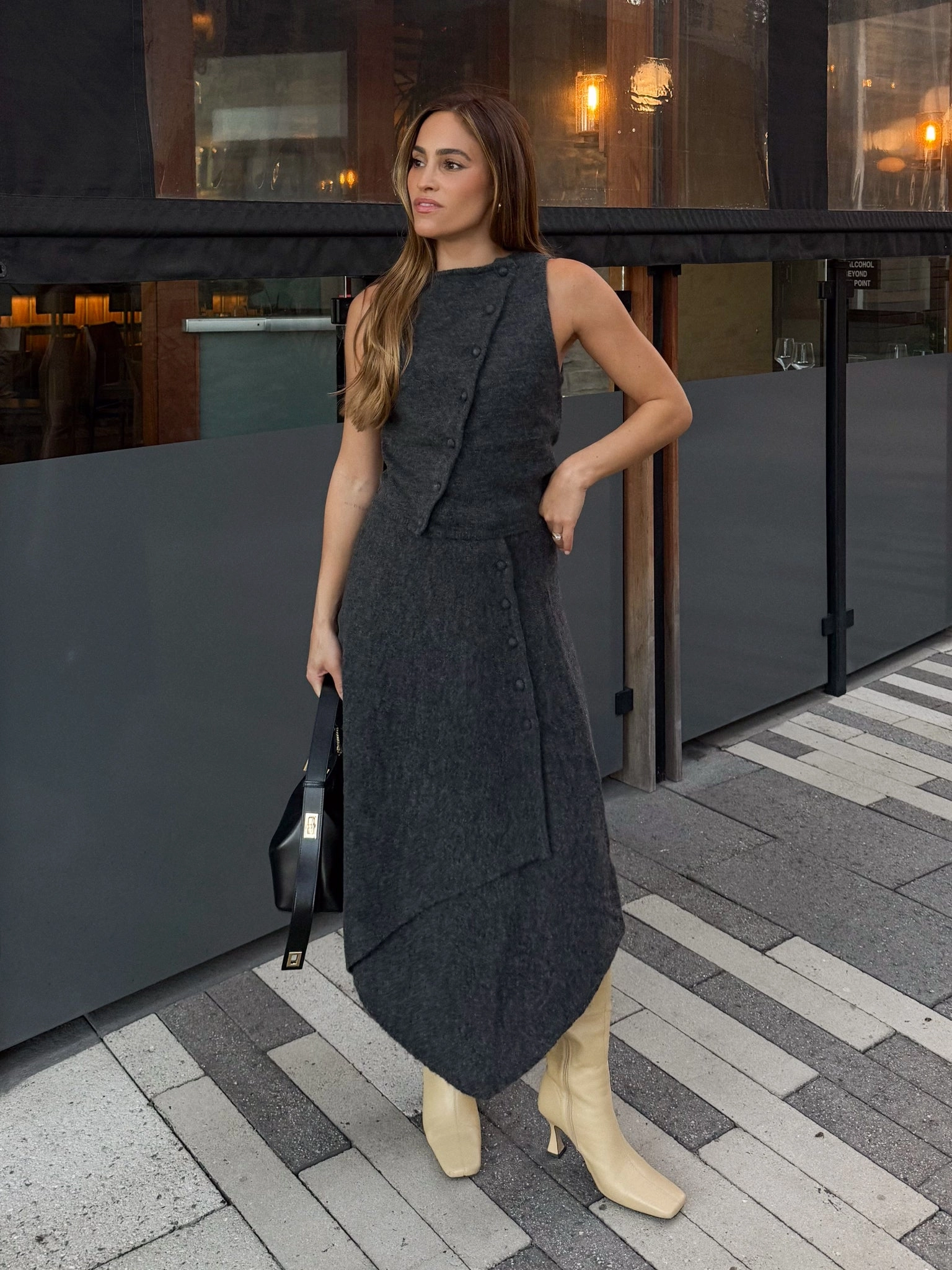 Built For Life Michaela Knit Midi Skirt Low Profile Design