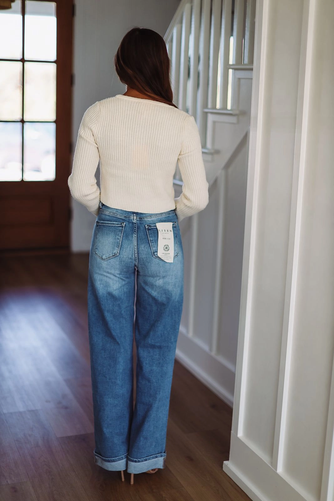 Call From Fall Crop Top - Cream Tagless Comfort Collar Layered Neckline Details