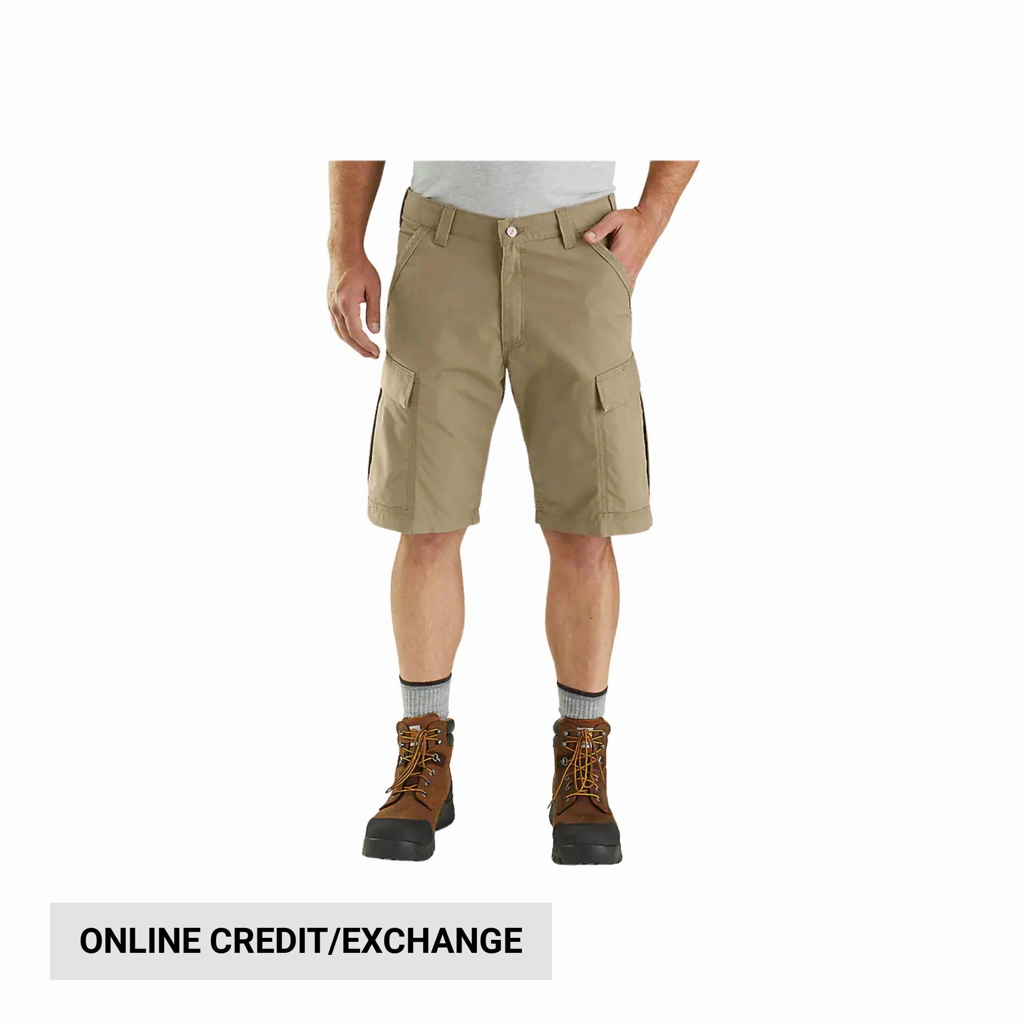 Chill Ready personalized option Carhartt Men's Force Relaxed Fit Ripstop Cargo Work Short - Dark Khaki