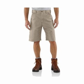Carhartt Men's Loose Fit Canvas Utility Work Shorts 10 Inch - Tan Comfy Vibes Easy Motion