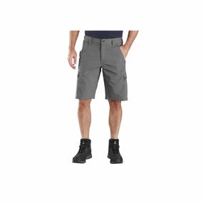 Carhartt Men's Relaxed 11 Inch Ripstop Cargo Work Short - Steel Stay Active Active Performance