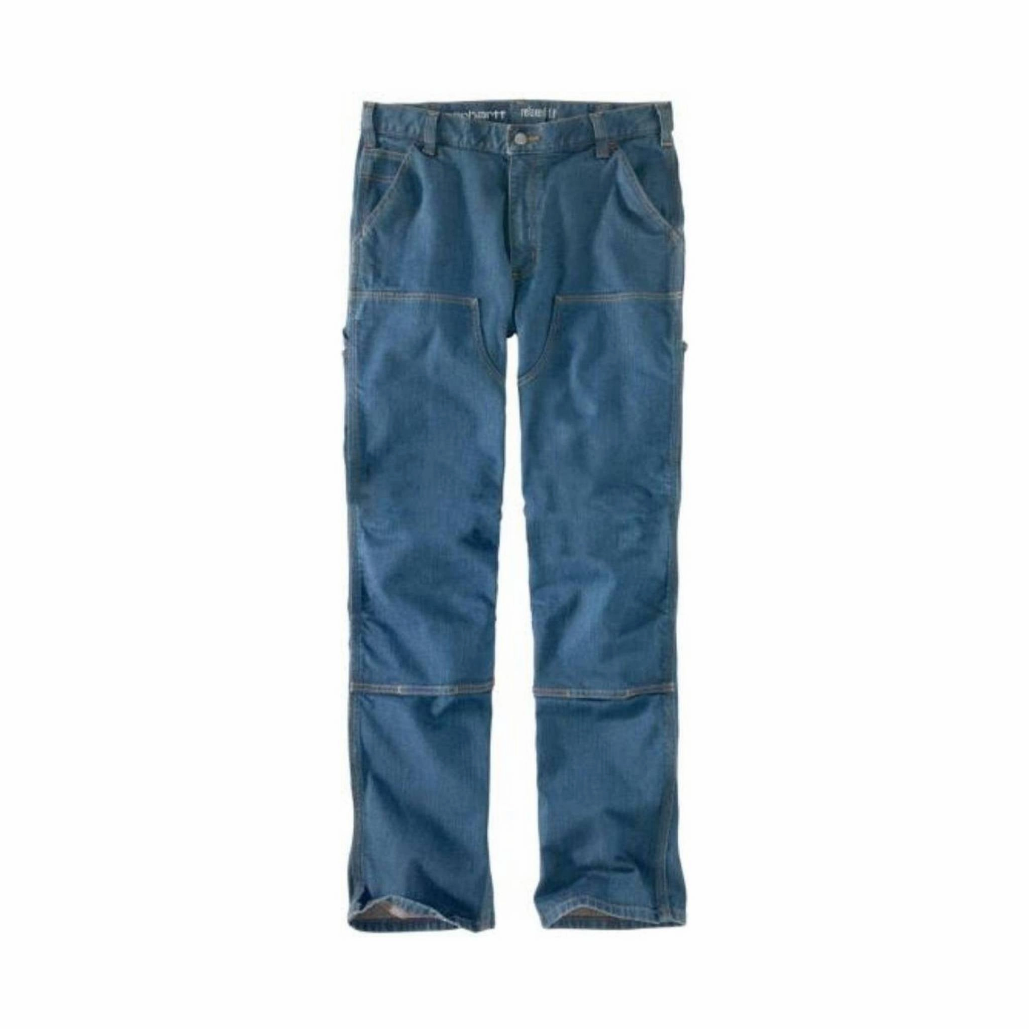 Anti Sagging Technology Everyday Piece Carhartt Men's Rugged Flex? Double Knee Relaxed Fit Jean - Tahoe