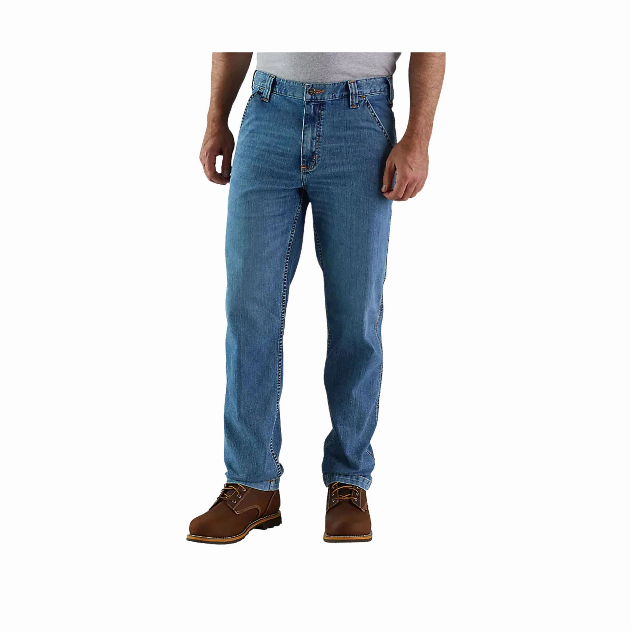 Stay Comfortable Carhartt Men's Rugged Flex Relaxed Fit Utility Jean - Houghton