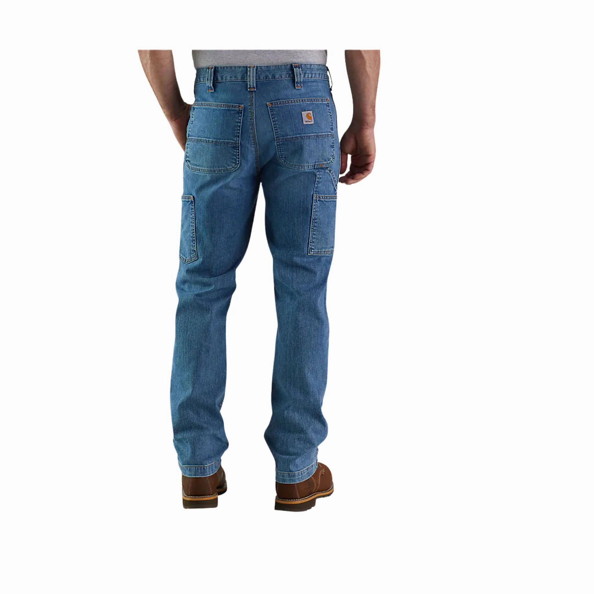 Carhartt Men's Rugged Flex Relaxed Fit Utility Jean - Houghton Textured Versatile Shopping Day