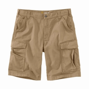 Carhartt Men's Rugged Flex Rigby Cargo Short 11 Inch - Dark Khaki Flexible Stretch Waist