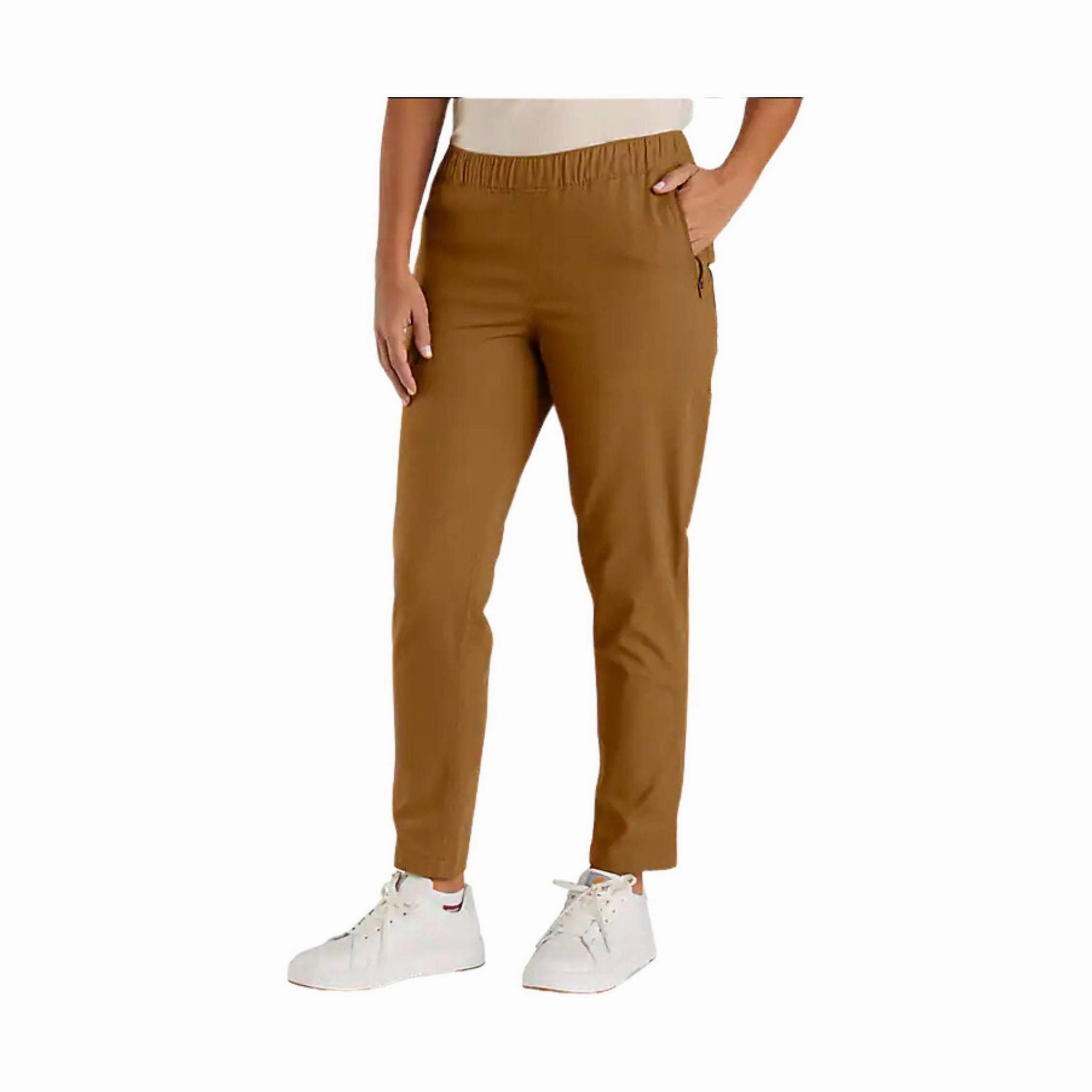 Comfy Waistband Carhartt Women's Force Relaxed Fit Ripstop Work Pant - Carhartt Brown