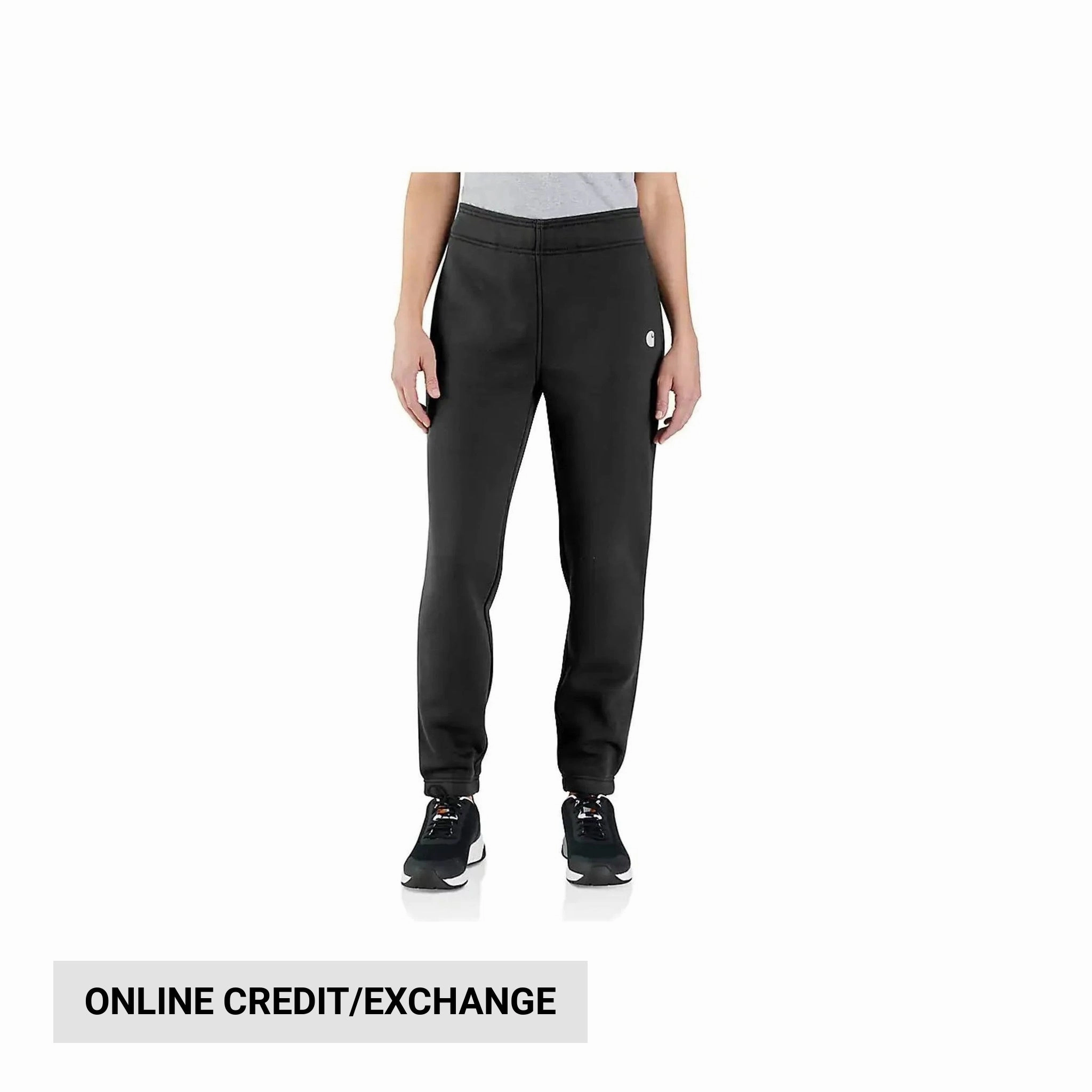 Carhartt Women's Relaxed Fit Sweatpants - Black Urban Look Comfort Cushioning