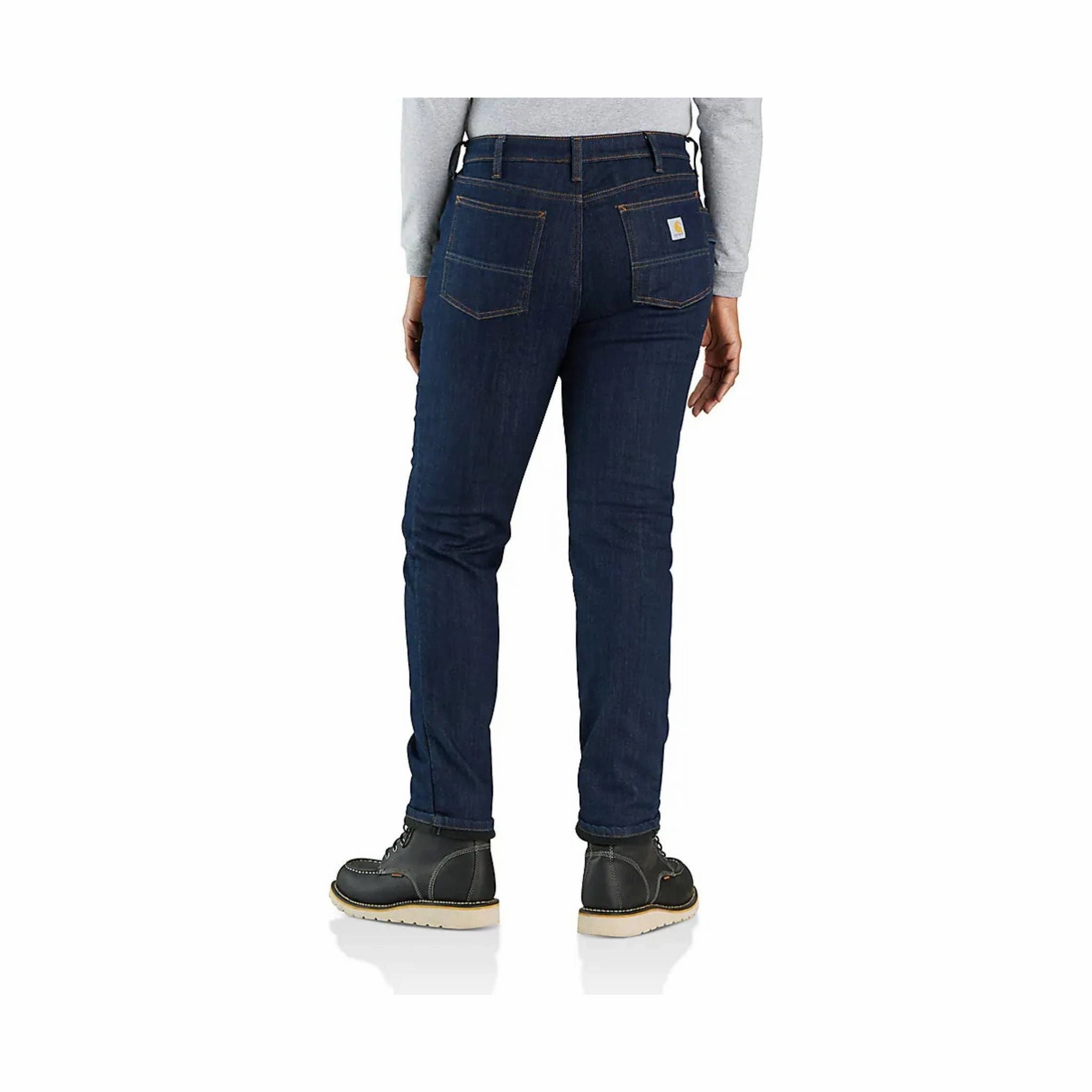 Traveler Gear Smart Casual Carhartt Women's Rugged Flex Relaxed Fit Fleece Lined Jean - Pinnacle