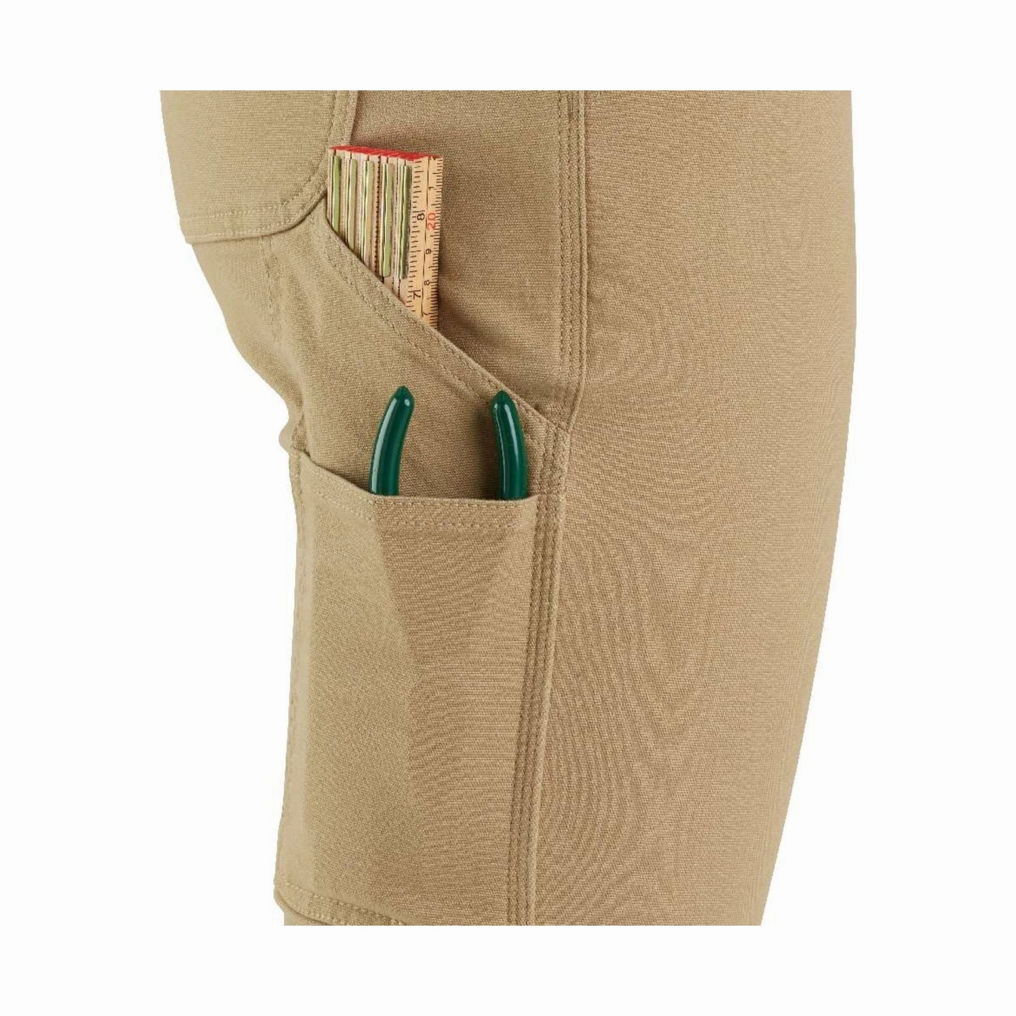 Carhartt Women's Rugged Relaxed Fit Canvas Work Pant - Carhartt Brown Smart Fit Ergonomic Cut
