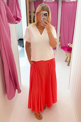 No Wrinkle EcoFriendlyDye Cassandra Skirt