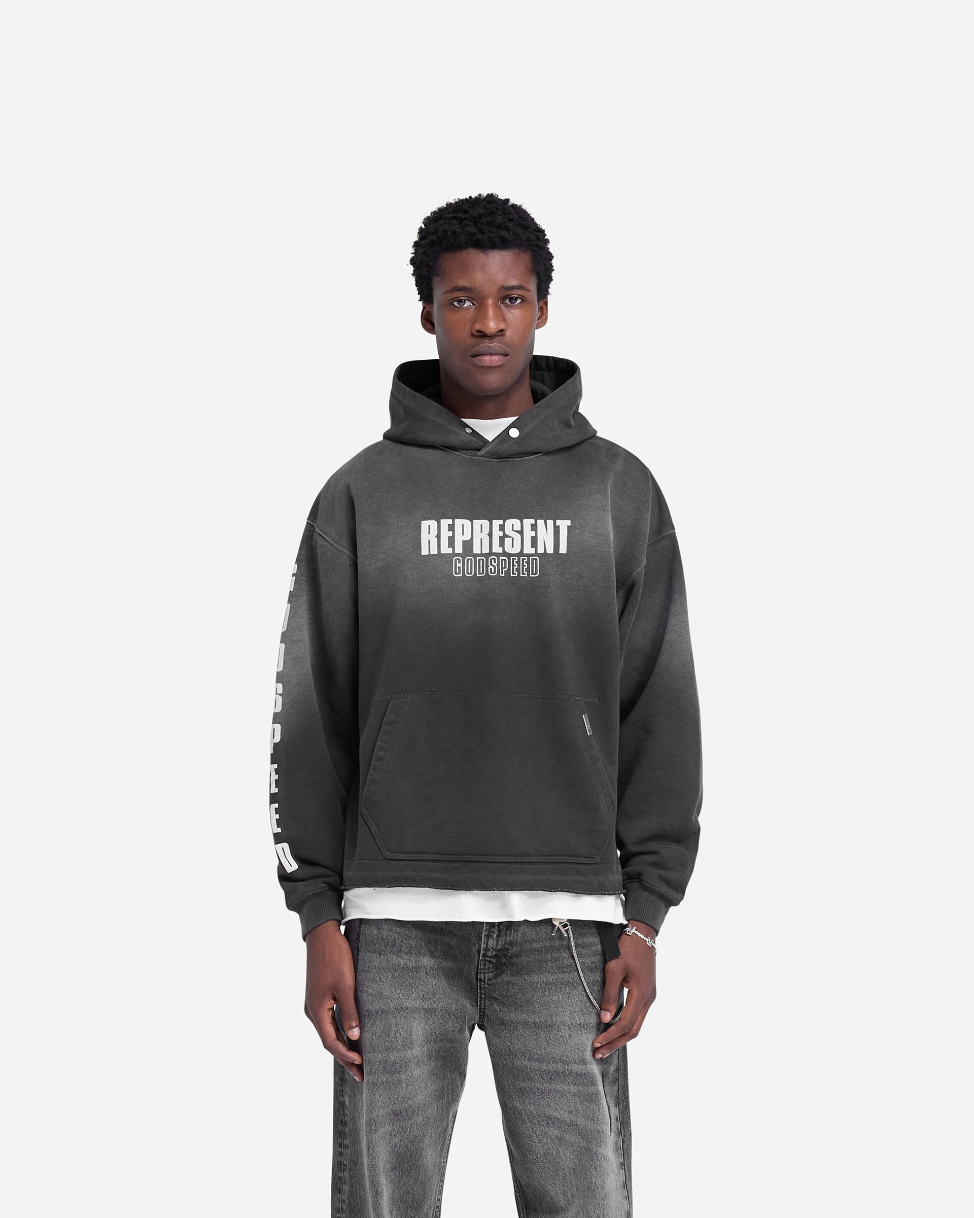Godspeed Hoodie - Aged Black Minimal Bulk
