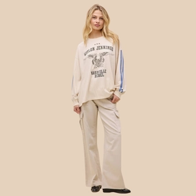 UltravioletProtectionFabric Summer Polo Waylon Jennings Nashville Rebel Long Sleeve (Dirty White)