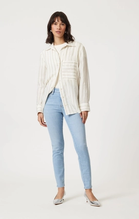 TESS SKINNY IN LIGHT FLEX BLUE Relaxed Basics Unisex Outfit