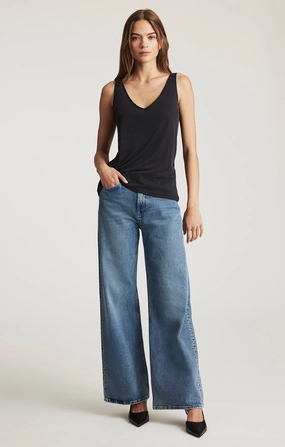 FLORIDA WIDE LEG IN DARK USED CLASSIC BLUE Universal Fit Sizing Seamless Pocket Design