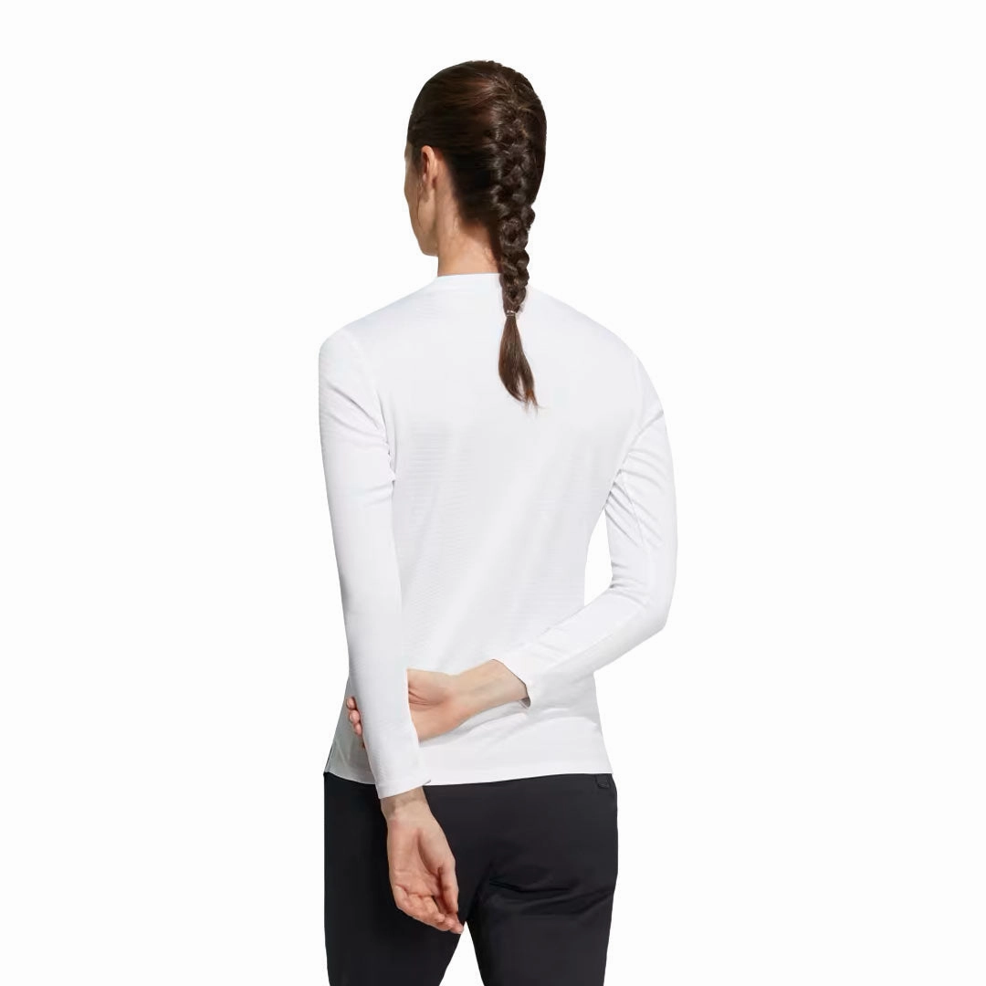 adidas - Women's Made to be Remade Long Sleeve Polo (HT1386) Seamless construction