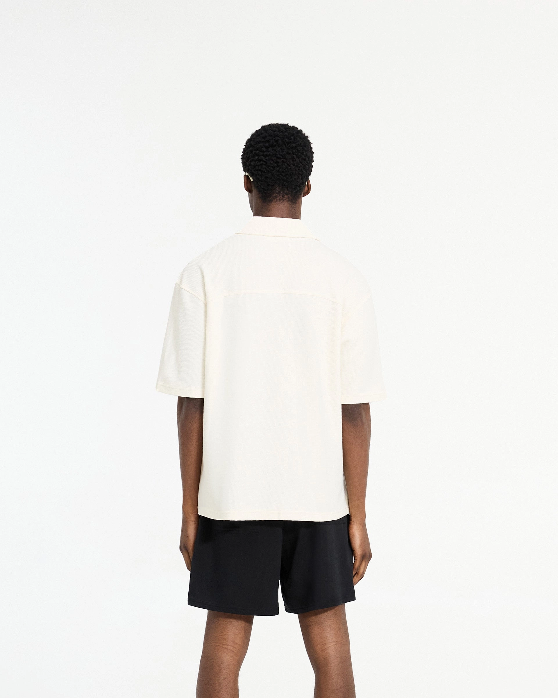 Unisex wear Waffle Shirt - Antique White