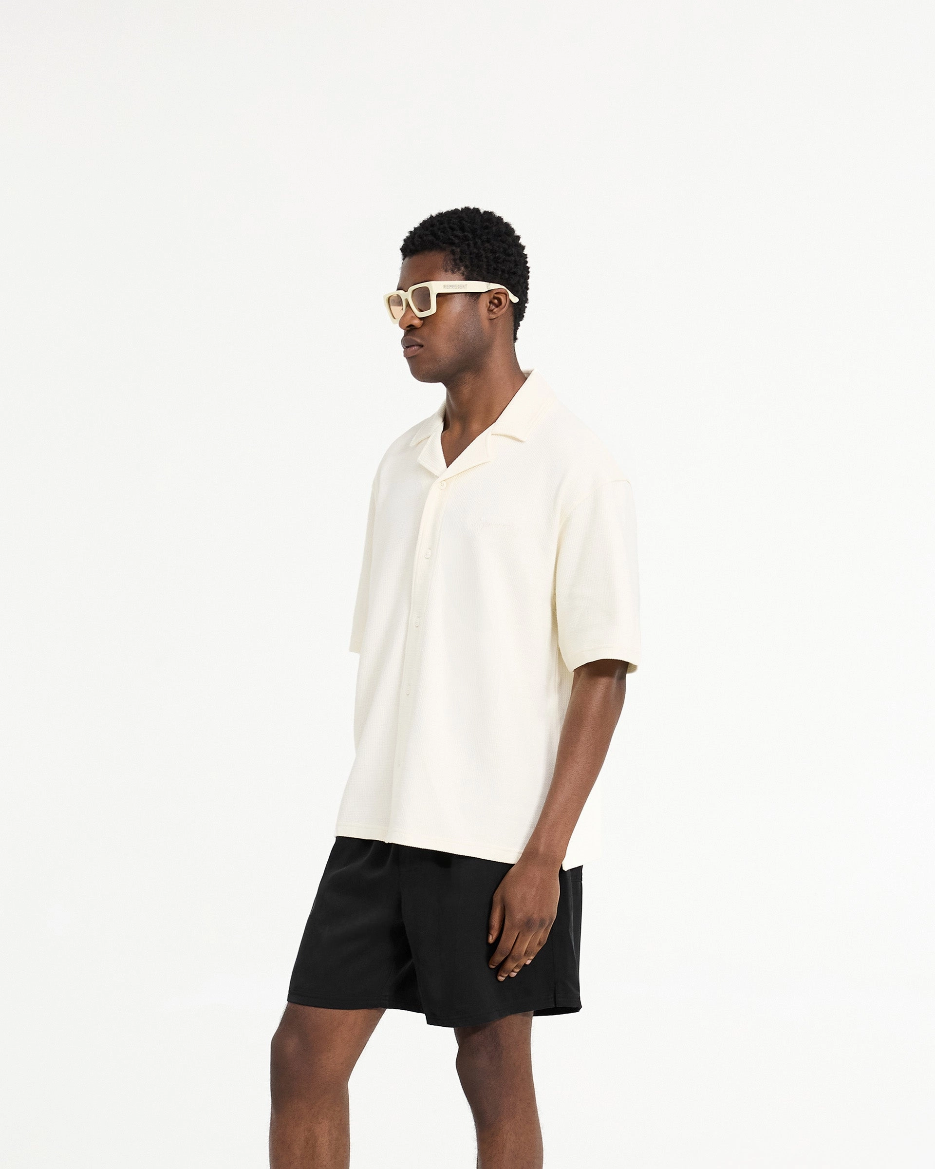 Waffle Shirt - Antique White Anti Pill Technology