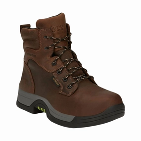 Mud Defense Chippewa Men's Fabricator 6 Inch Composite Toe Work Boot - Tawny Brown