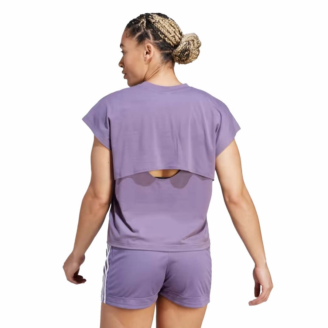 Bonded Hemline Eco Conscious Dye Process adidas - Women's Train Icons Training Logo T-Shirt (IM4747)