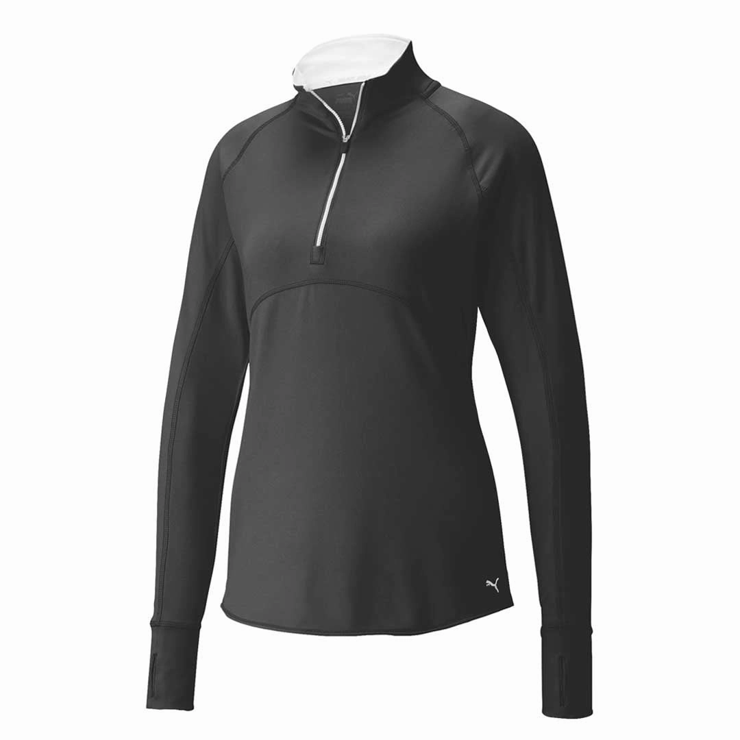 Puma - Women's Gamer Golf 1/4 Zip Sweatshirt (533007 02) Glove Friendly Cuff Design
