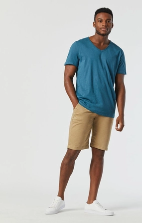 JACOB SHORTS IN BRITISH KHAKI TWILL No Cling