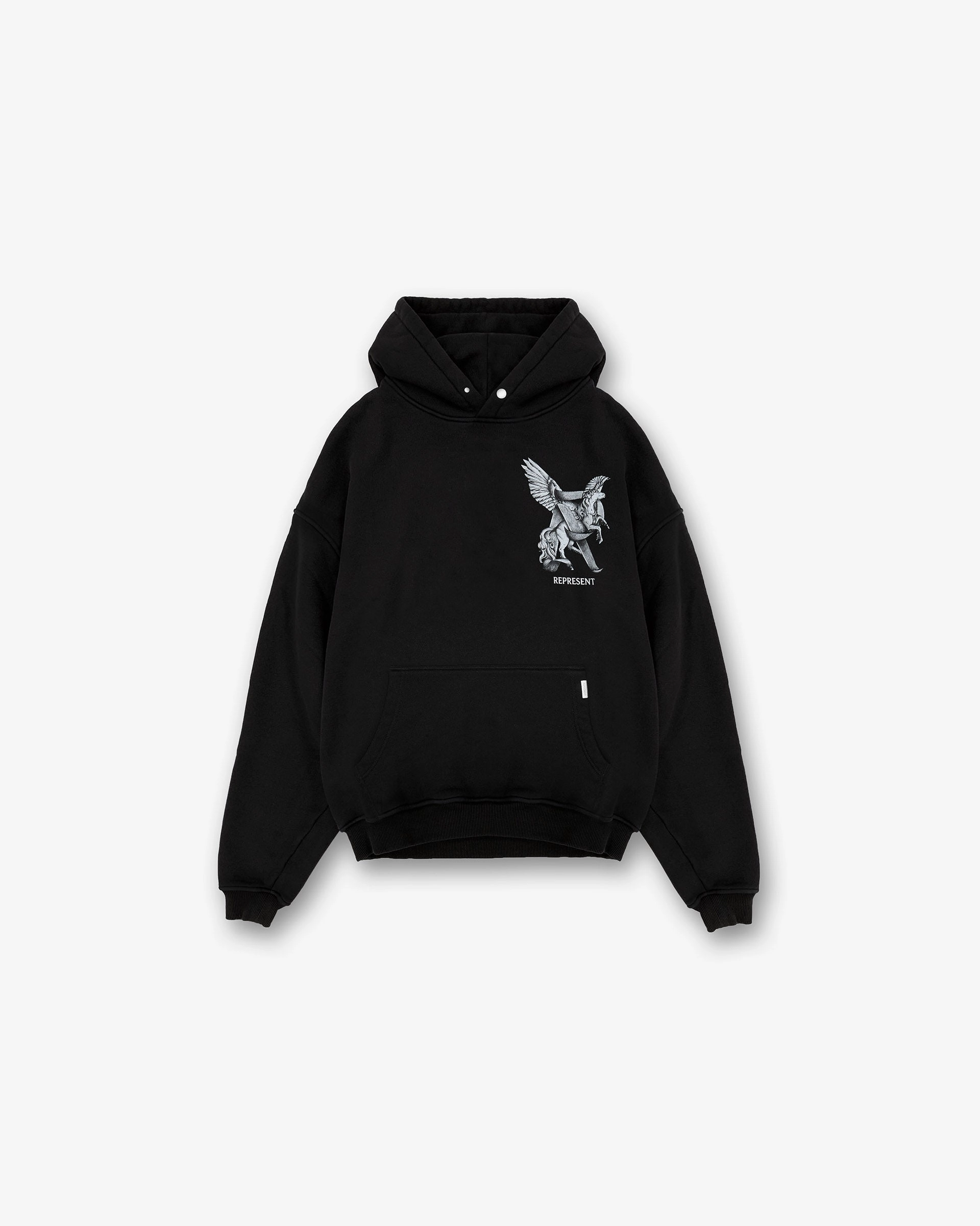 Skate Inspired Elegance In Motion Hoodie - Jet Black