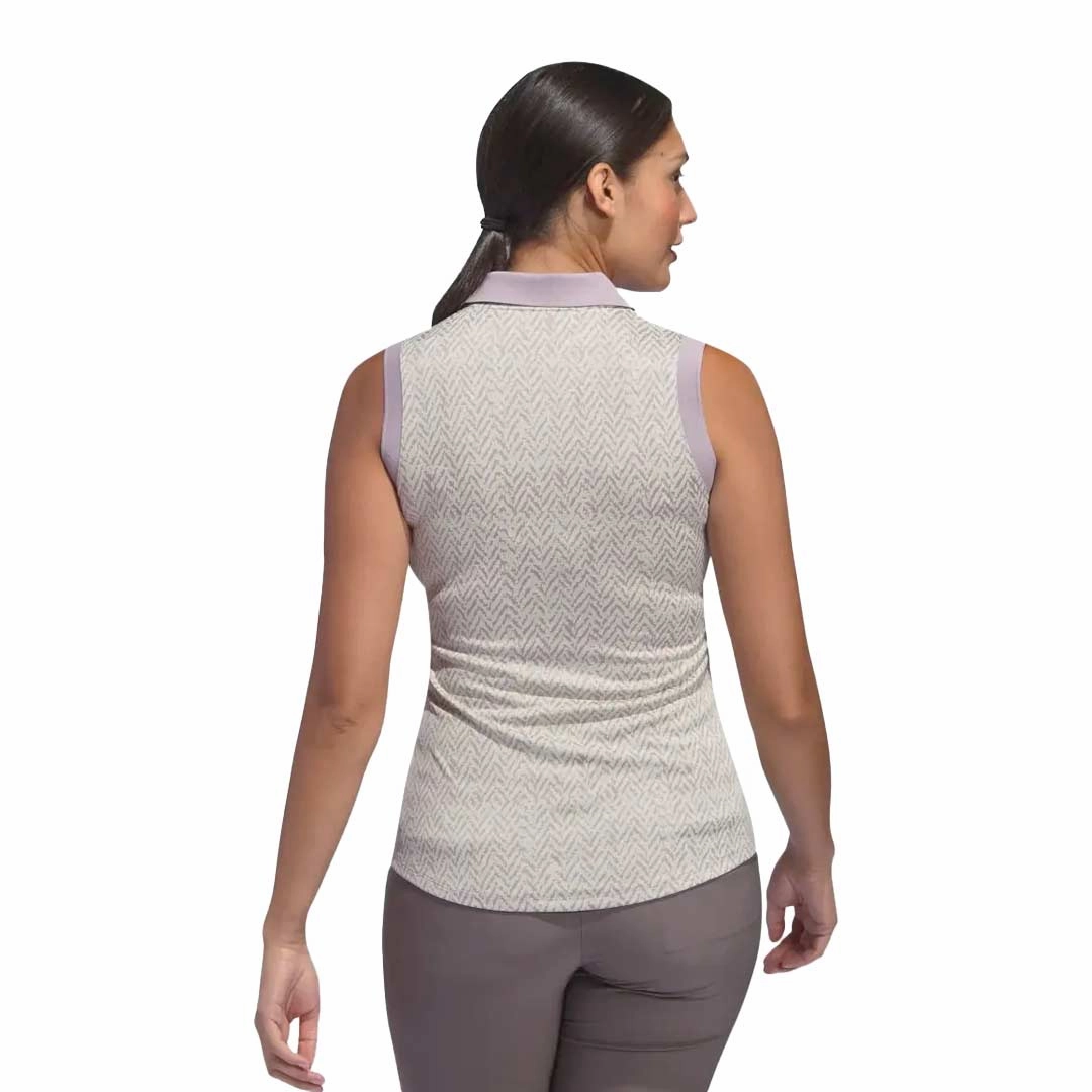 Two Tone Design adidas - Women's Ultimate365 Jacquard Sleeveless Polo (IP8691)