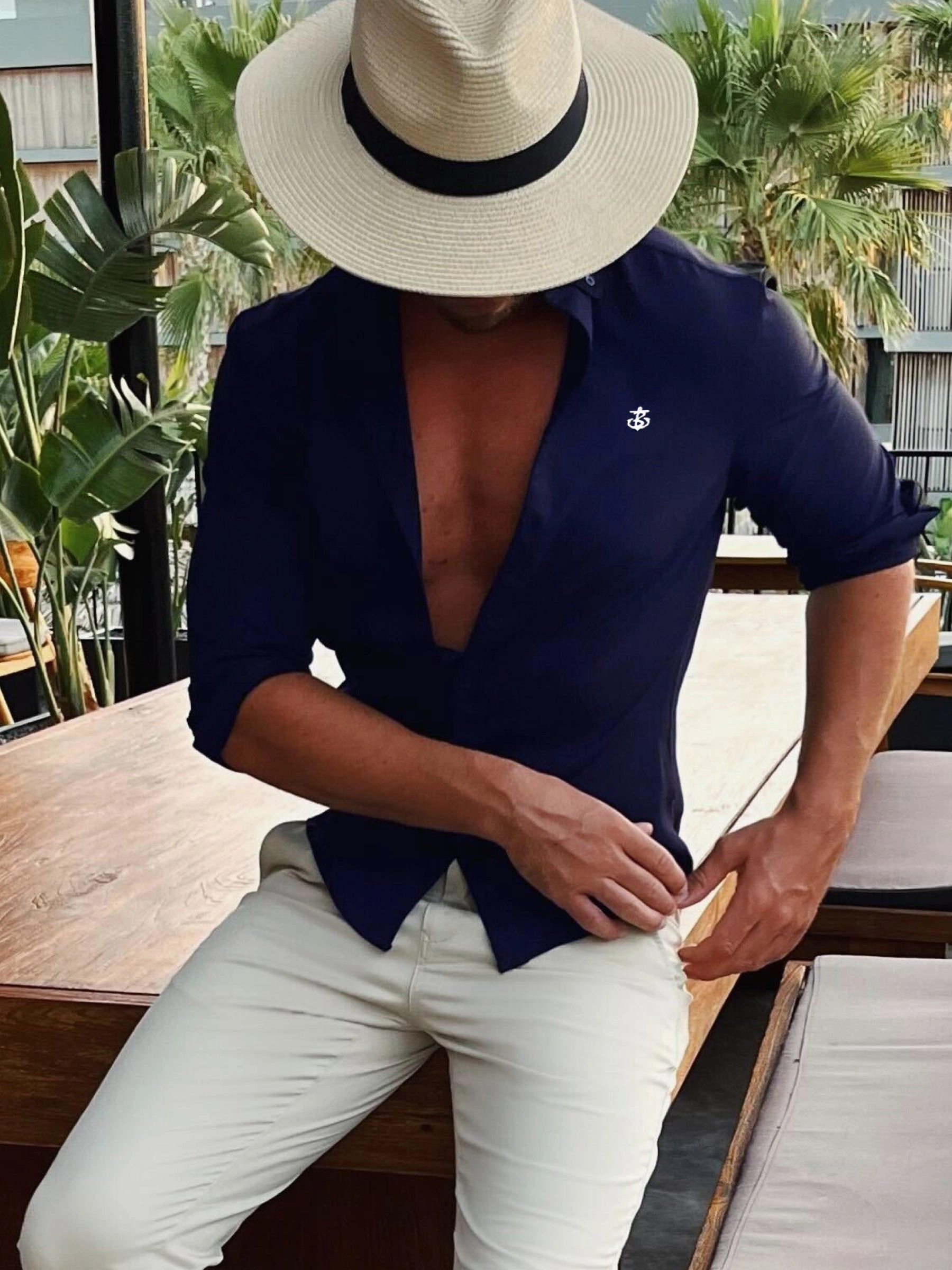 Errand Ready Edgy style Worcester Long Sleeve Shirt - Navy