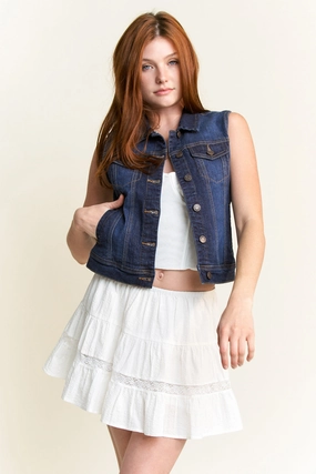 City Commuter Classic Denim Vest