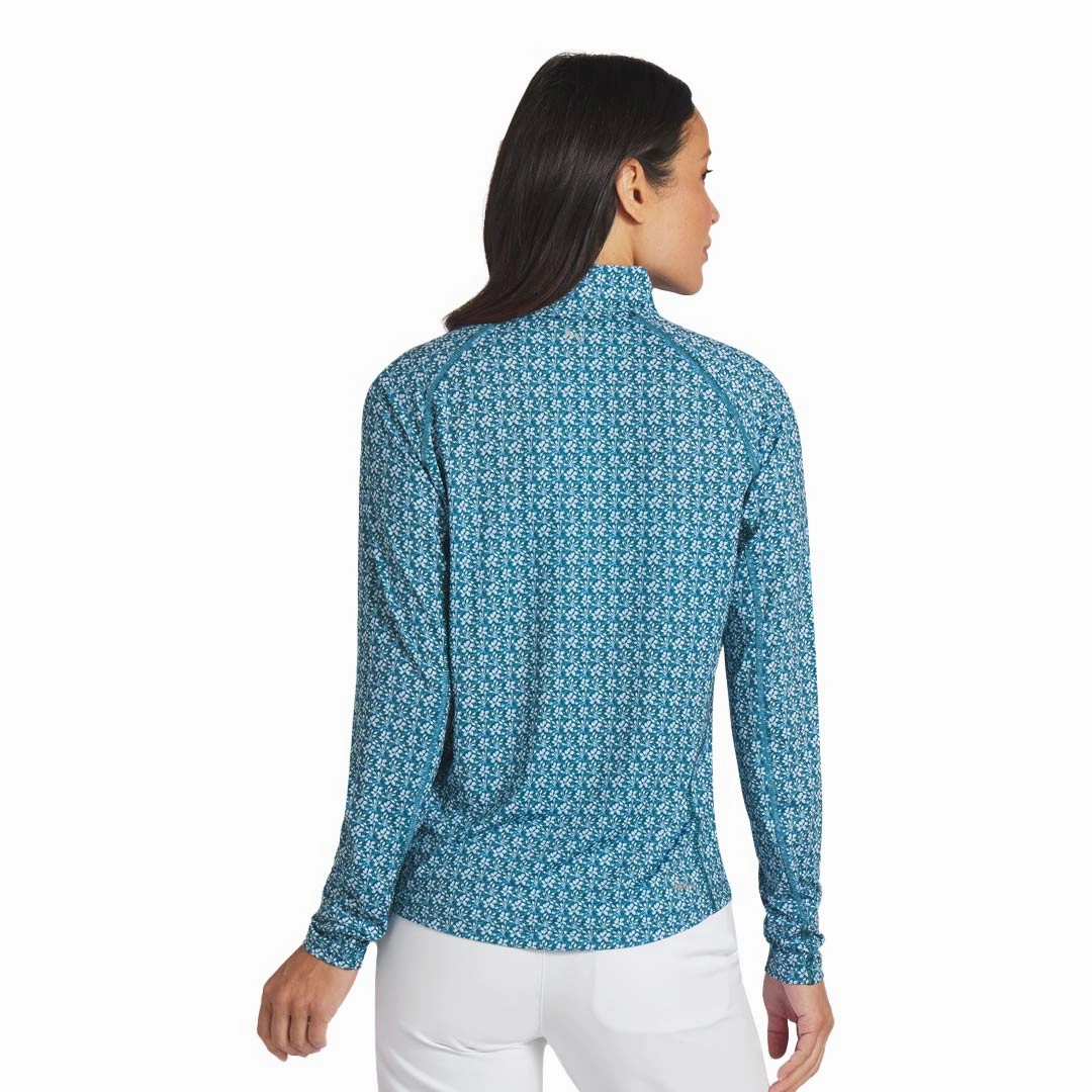 Puma - Women's YouV Essex 1/4 Zip (625904 01) Snap Closure System Seamless Knit Cuffs